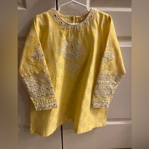 Fancy embroidered mirror work dress…